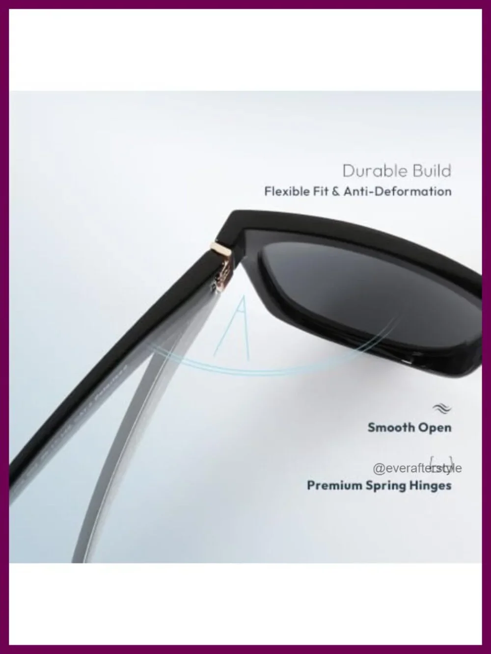 Retro Square Polarized Sunglasses Oversized UV400 Women's Cat Eye Shades
